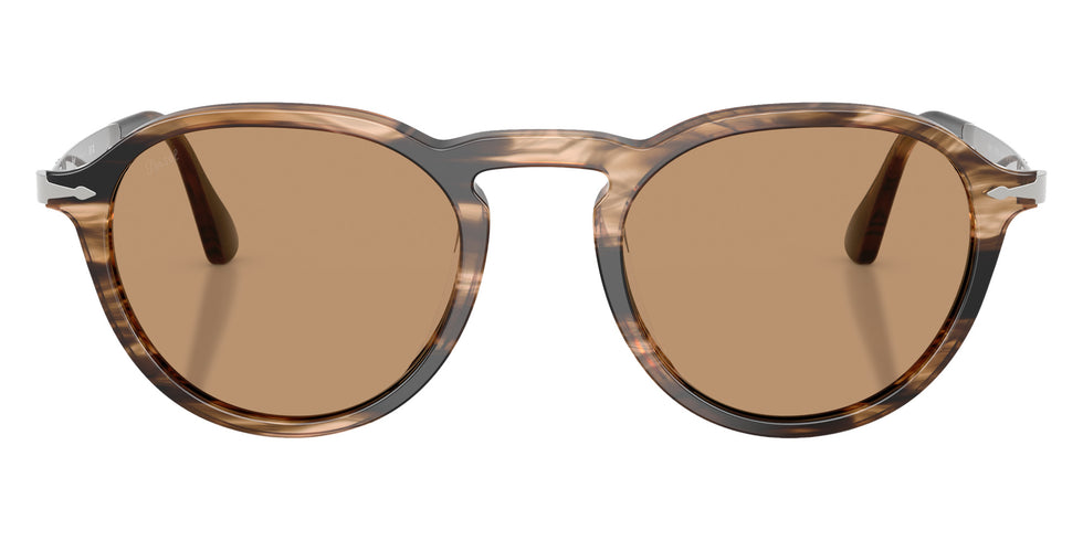 Persol® PO3383S Sunglasses PO3383S 123653 54 - Striped Black And Greish Brown
