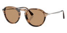 Persol® PO3383S Sunglasses PO3383S 123653 54 - Striped Black And Greish Brown