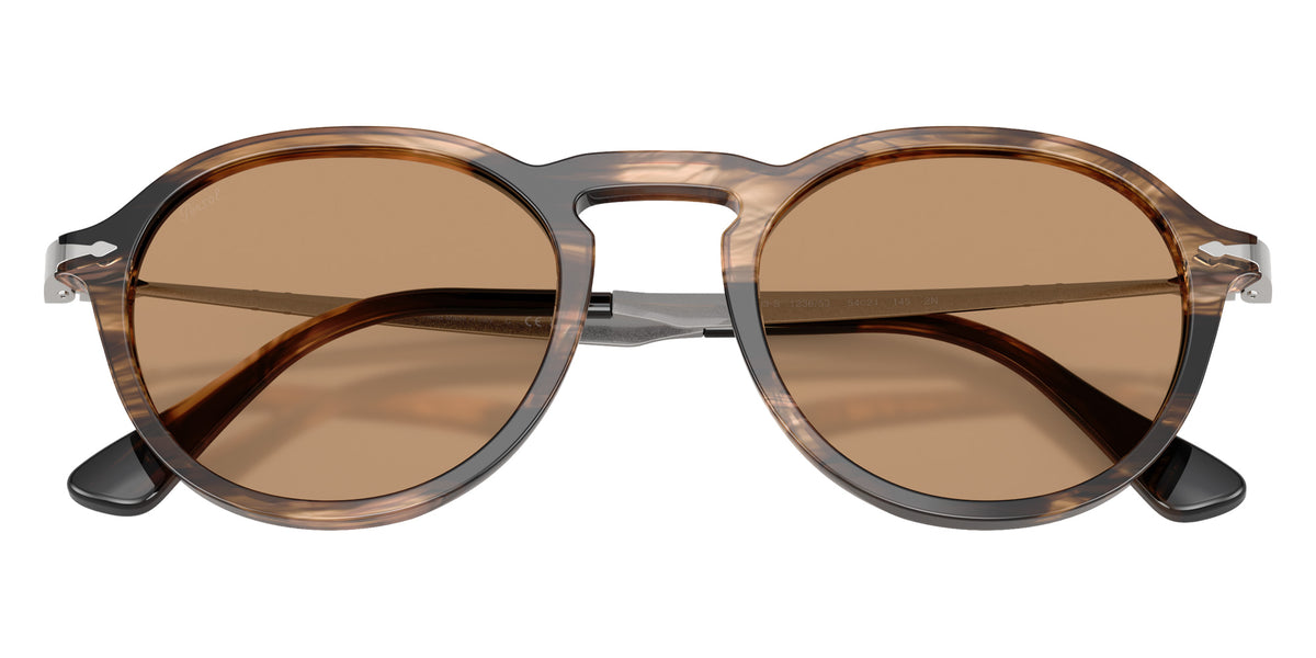 Persol® PO3383S Sunglasses PO3383S 123653 54 - Striped Black And Greish Brown