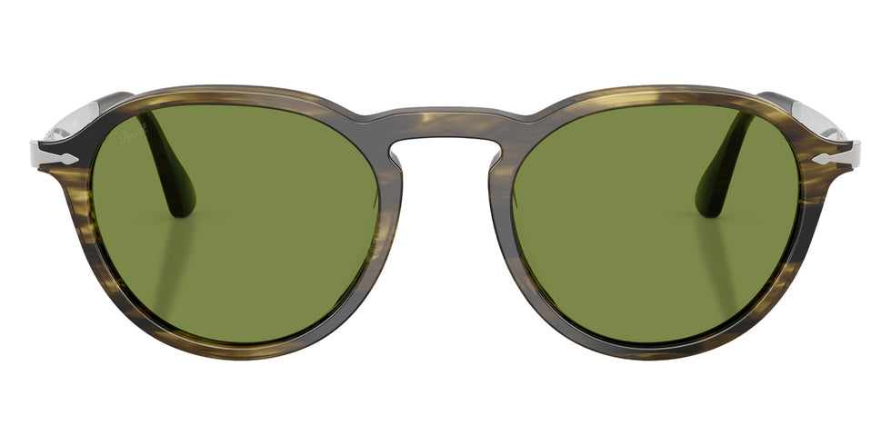 Persol® PO3383S Sunglasses PO3383S 12374E 54 - Striped Black And Olive Green