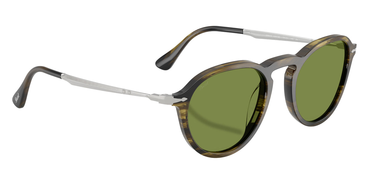 Persol® PO3383S Sunglasses PO3383S 12374E 54 - Striped Black And Olive Green