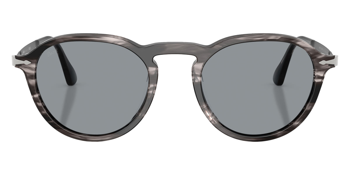 Persol® PO3383S Sunglasses PO3383S 1238R5 54 - Striped Black And Grey Blue