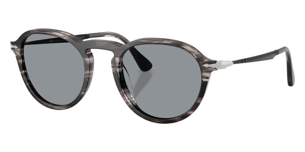 Persol® PO3383S Sunglasses PO3383S 1238R5 54 - Striped Black And Grey Blue