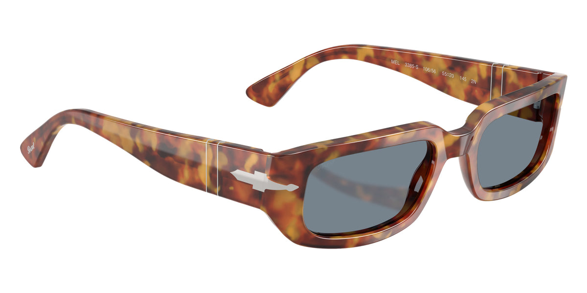 Persol® PO3385S Sunglasses PO3385S 106/56 55 - Mel Brown Tortoise Light Blue