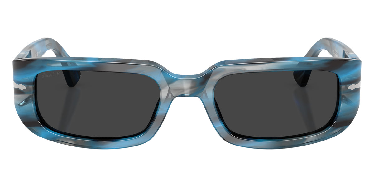 Persol® PO3385S Sunglasses PO3385S 123448 55 - Mel Striped Blue And Grey Pola