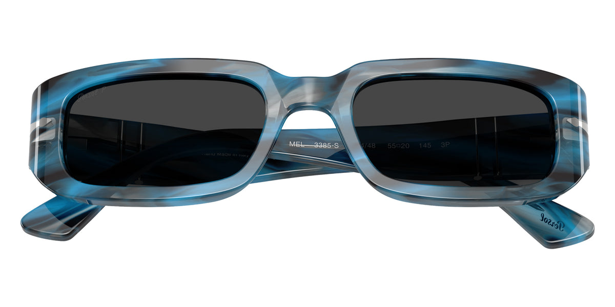 Persol® PO3385S Sunglasses PO3385S 123448 55 - Mel Striped Blue And Grey Pola