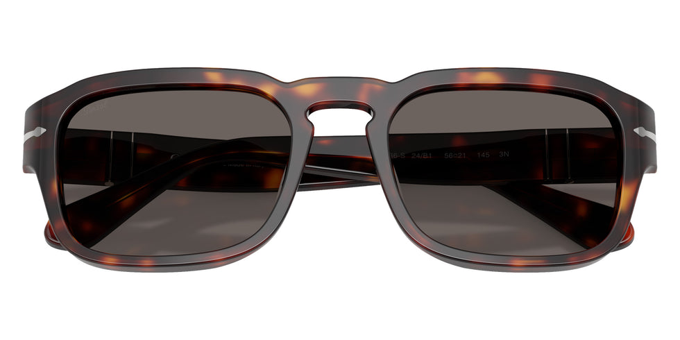 Persol® PO3386S Sunglasses PO3386S 24/B1 56 - Havana Dark Grey