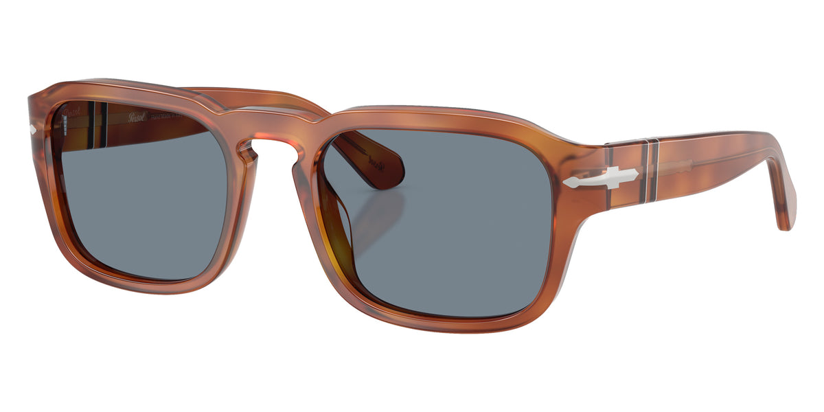 Persol® PO3386S Sunglasses PO3386S 96/56 56 - Terra Di Siena Light Blue