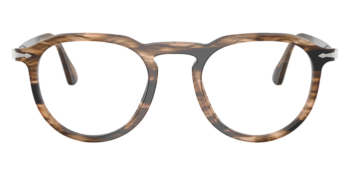 Persol® PO3387V Eyeglasses PO3387V 1236 51 - Pier Striped Black And Greish
