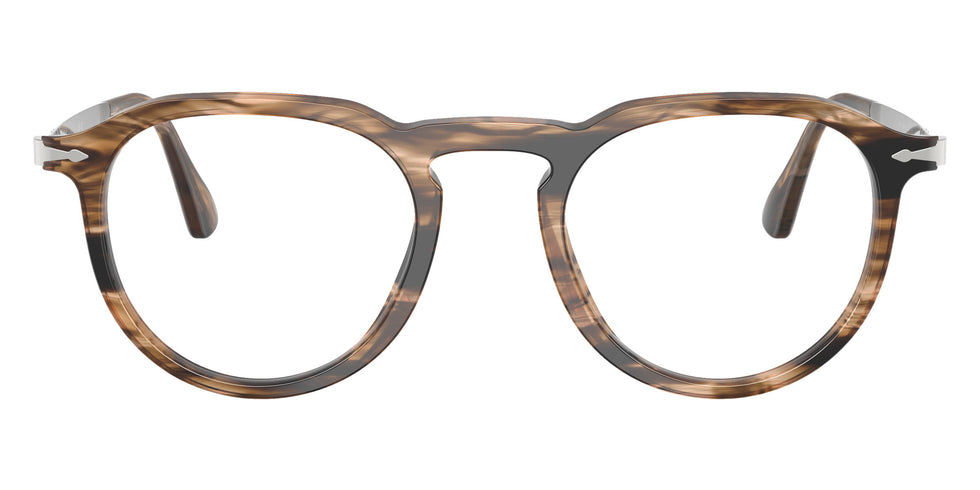 Persol® PO3387V Eyeglasses PO3387V 1236 51 - Pier Striped Black And Greish