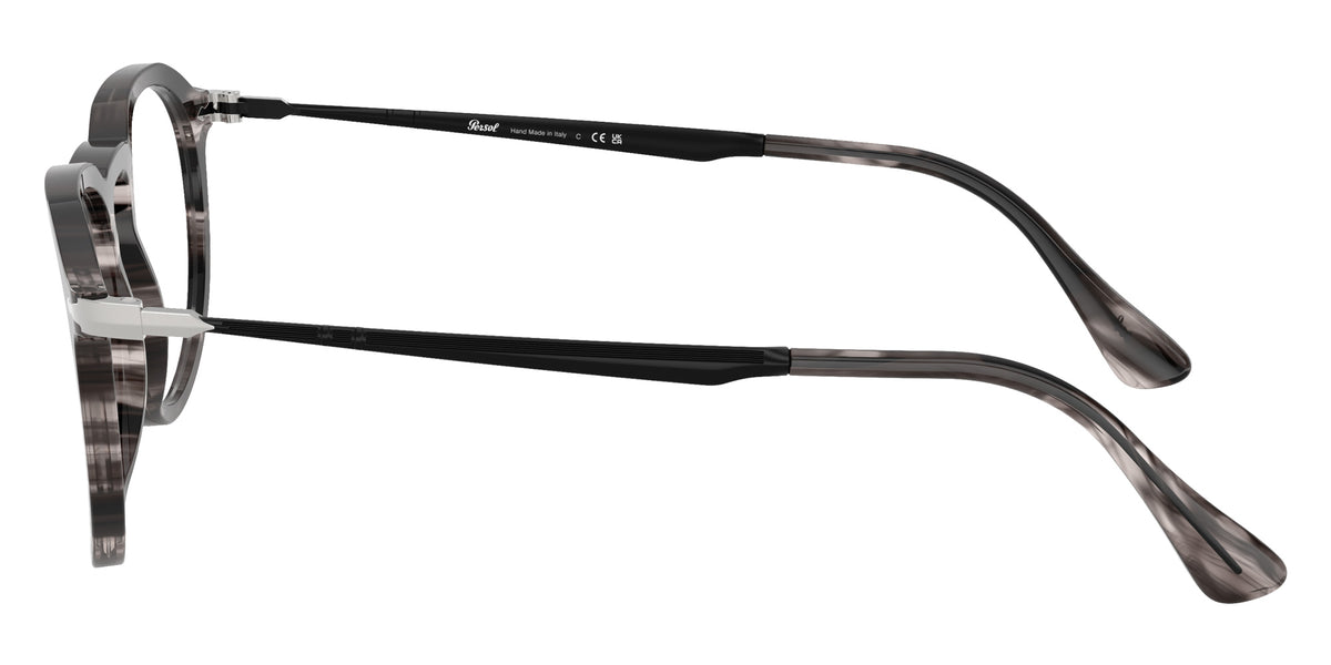 Persol® PO3387V Eyeglasses PO3387V 1238 51 - Pier Striped Black And Grey