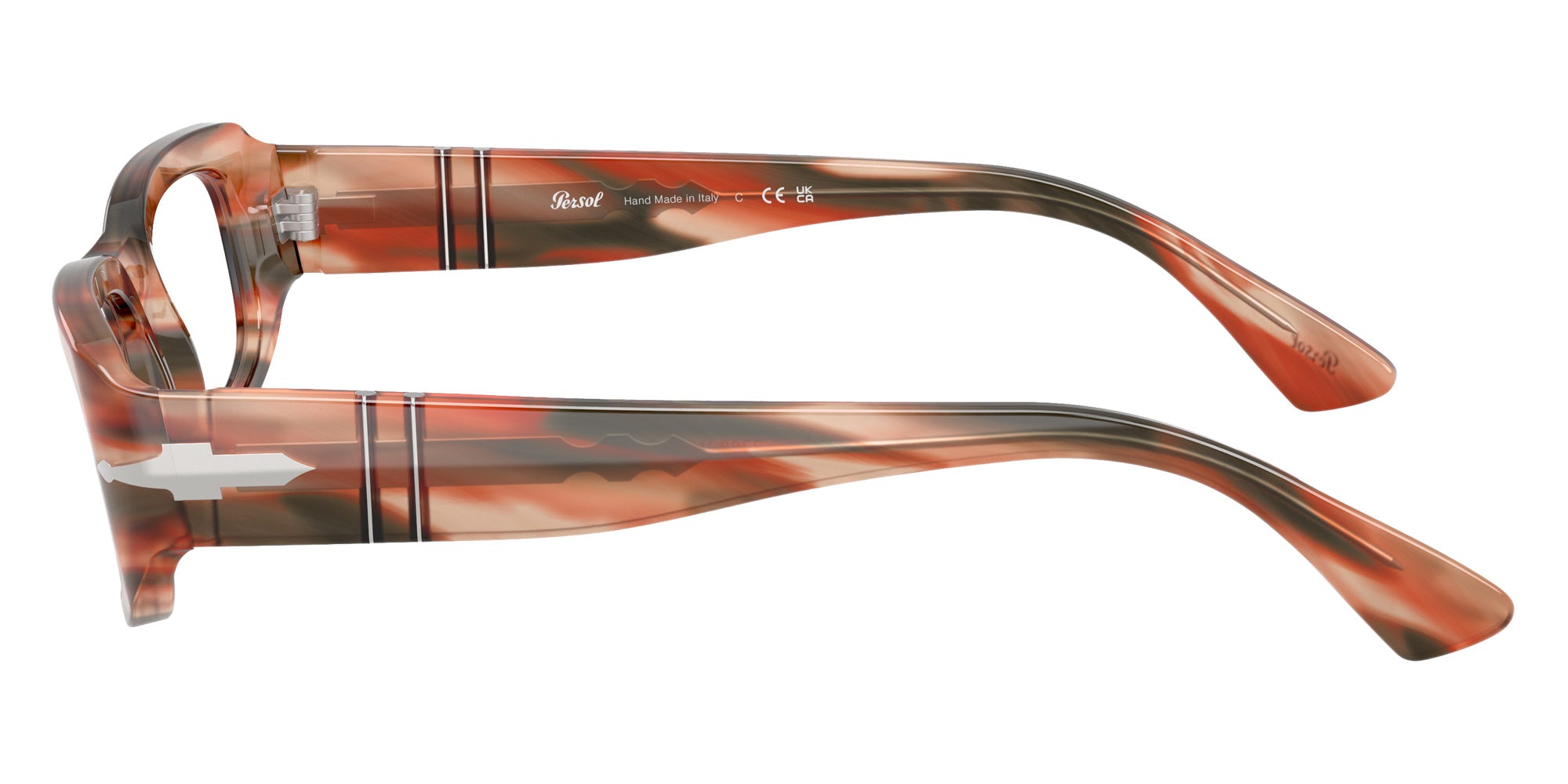 Persol® PO3388V Eyeglasses PO3388V 1233 53 - Striped Red And Green