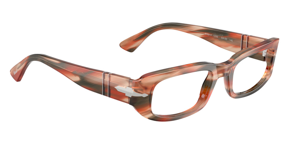 Persol® PO3388V Eyeglasses PO3388V 1233 53 - Striped Red And Green