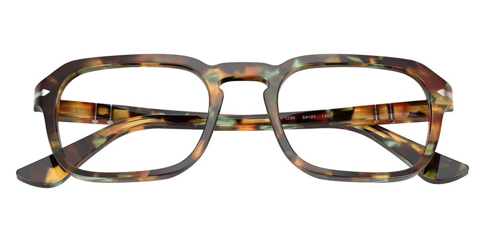Persol® PO3390V Eyeglasses PO3390V 1230 54 - Tortoise Brown And Pearl Green