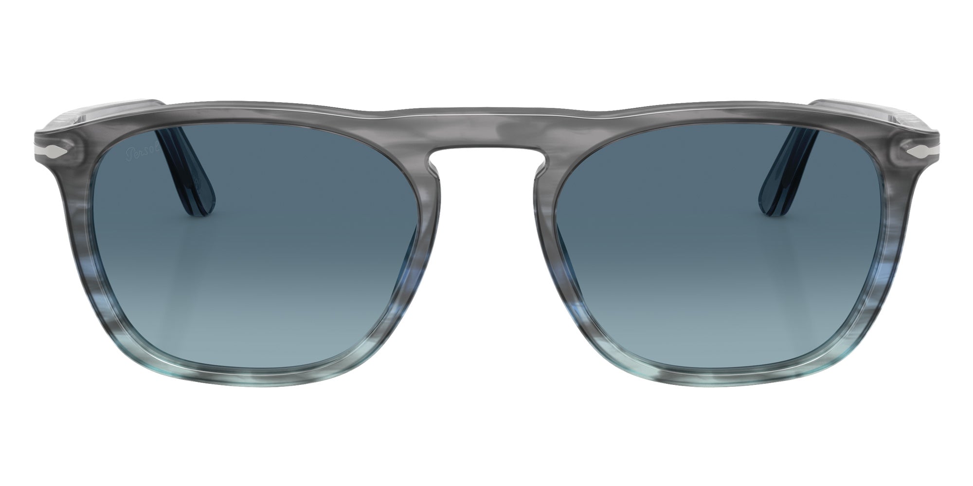 Persol® PO3391S Sunglasses PO3391S 1205Q8 55 - Gae Grey Striped Blue Azure Gr