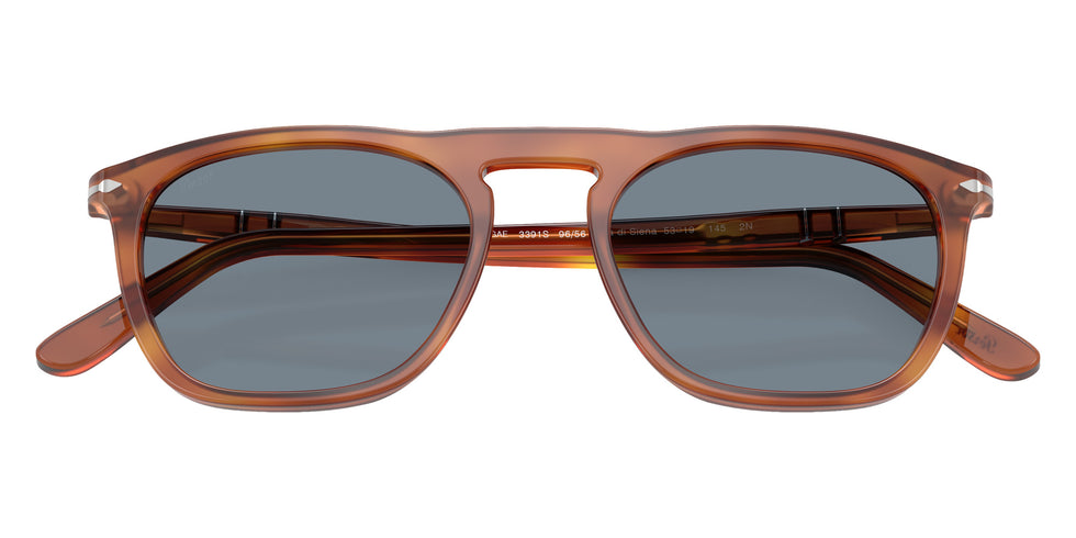 Persol® PO3391S Sunglasses PO3391S 96/56 55 - Gae Terra Di Siena Light Blue
