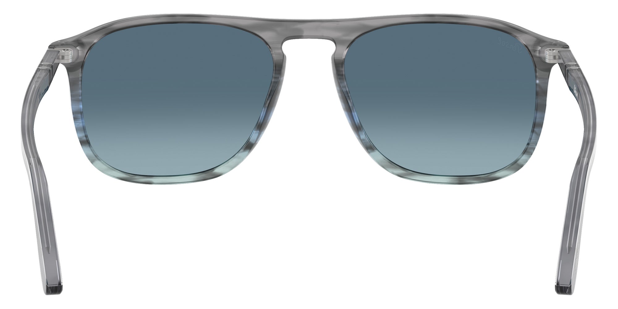Persol® PO3392S Sunglasses PO3392S 1205Q8 57 - Grey Striped Blue Azure Gradie