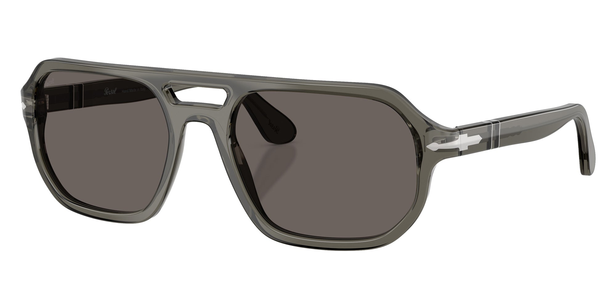 Persol® PO3393S Sunglasses PO3393S 1103B1 59 - Guido Transparent Grey Dark Gr