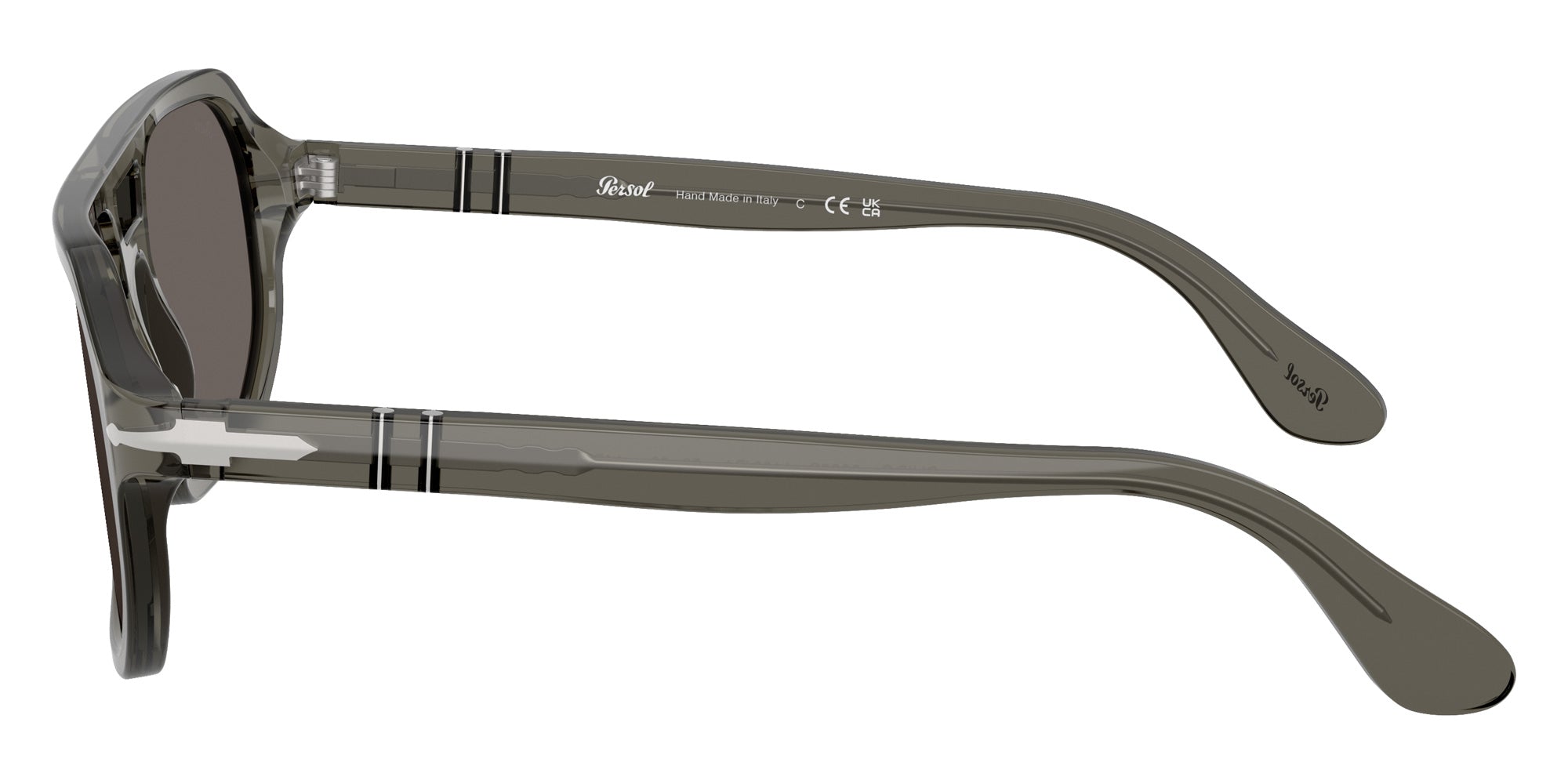 Persol® PO3393S Sunglasses PO3393S 1103B1 59 - Guido Transparent Grey Dark Gr
