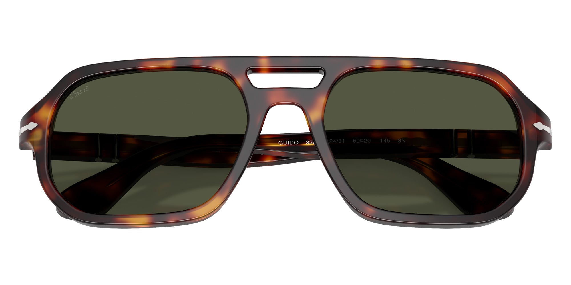 Persol® PO3393S Sunglasses PO3393S 24/31 59 - Guido Havana Green