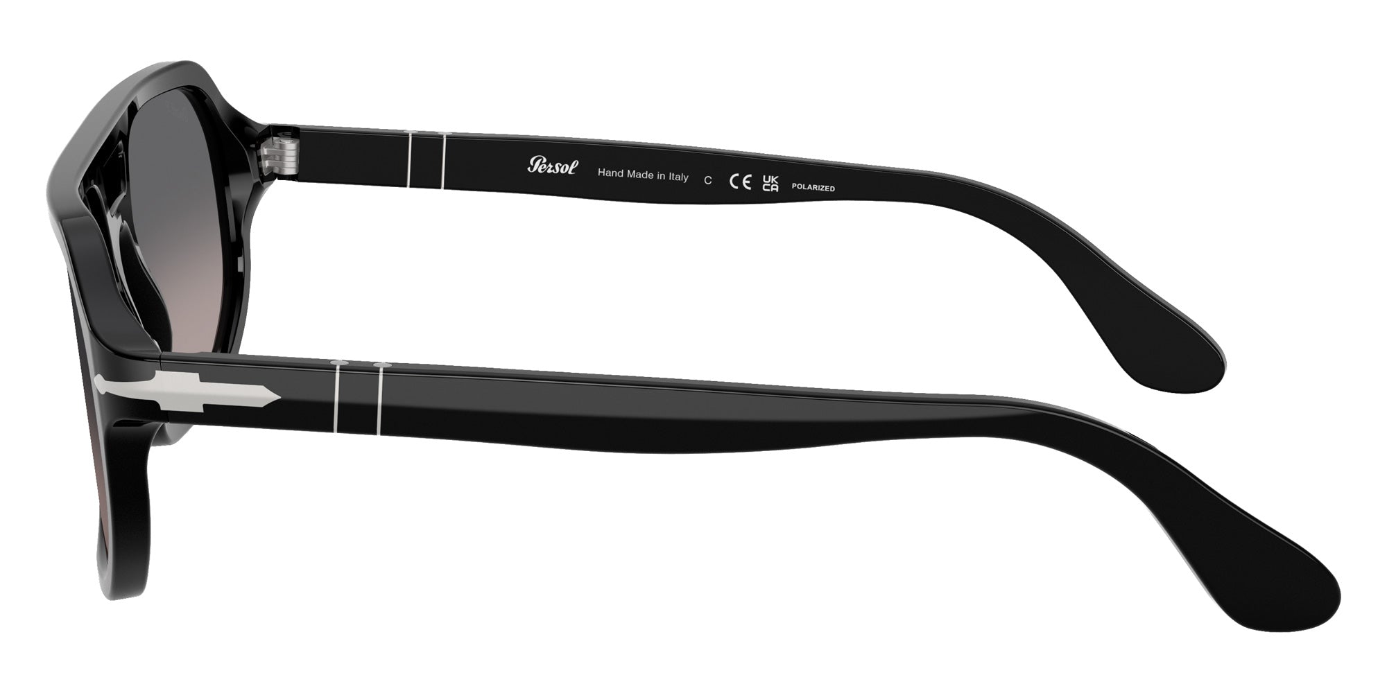 Persol® PO3393S Sunglasses PO3393S 95/M3 59 - Guido Black Gradient Grey Pola