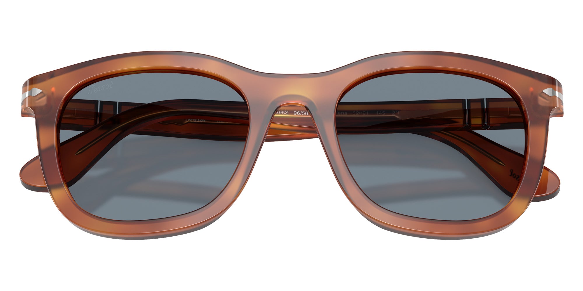 Persol® PO3395S Sunglasses PO3395S 96/56 52 - Terra Di Siena Light Blue