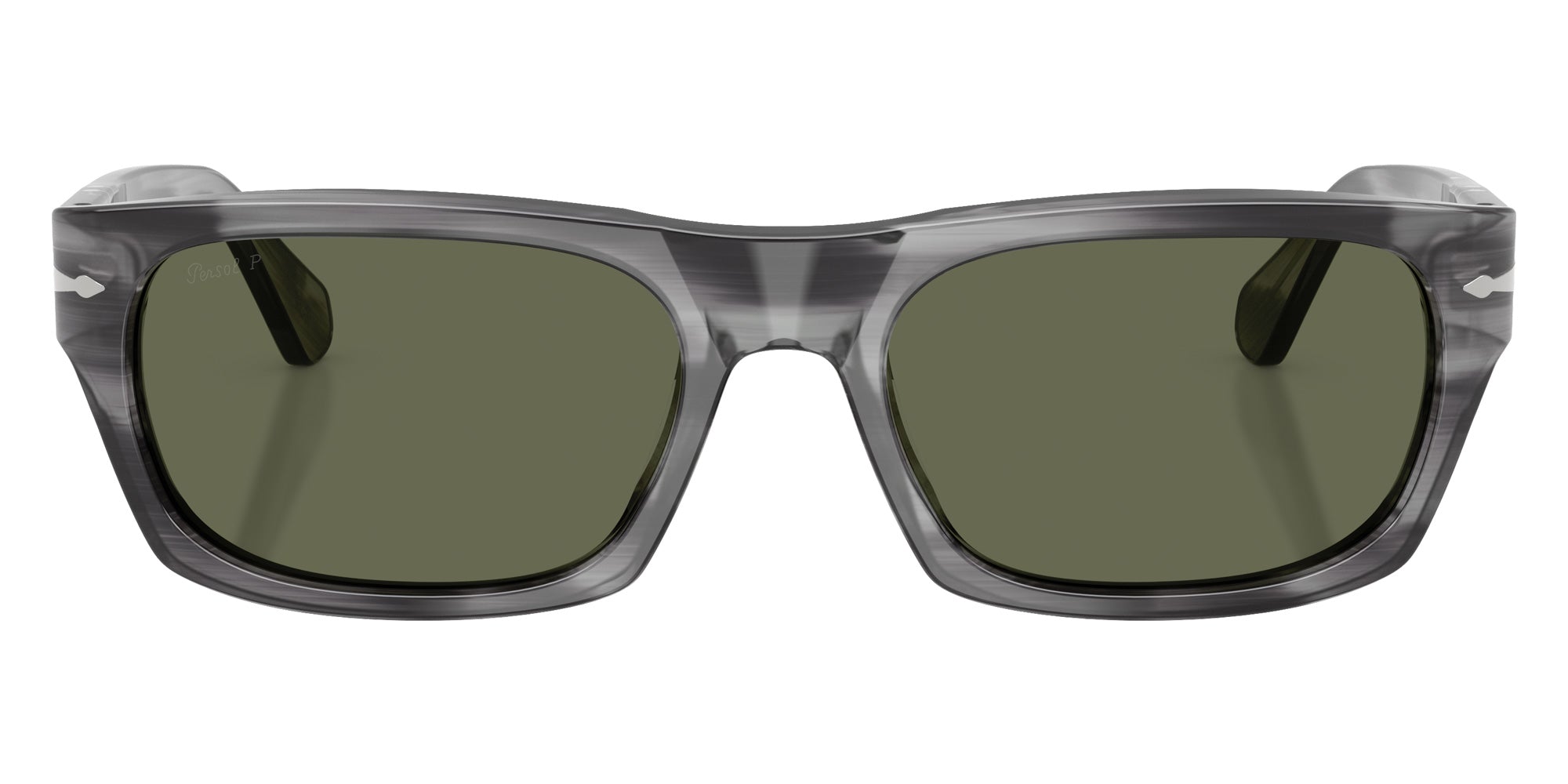 Persol® PO3398S Sunglasses PO3398S 119258 58 - Striped Grey Green Polar