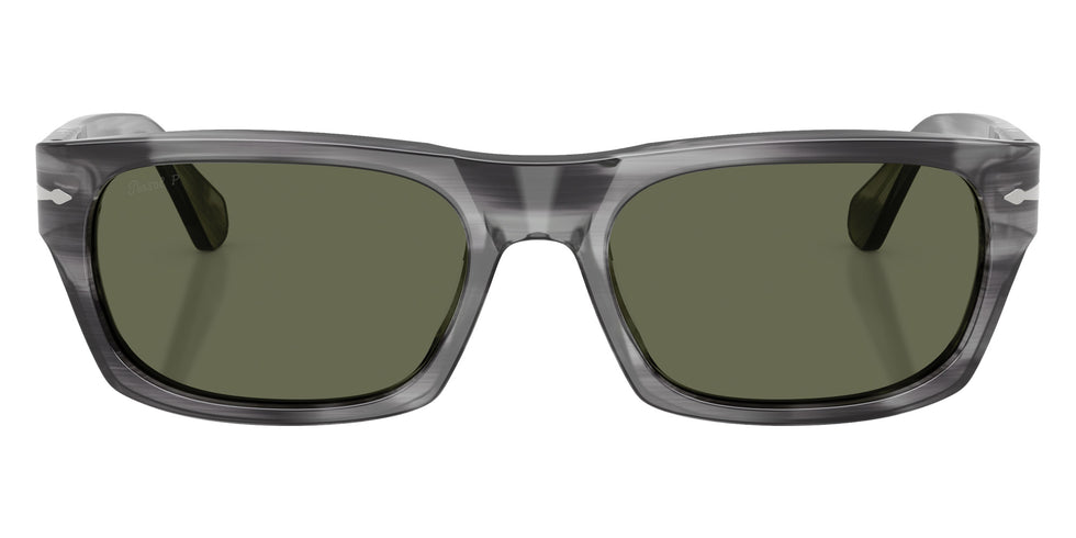 Persol® PO3398S Sunglasses PO3398S 119258 58 - Striped Grey Green Polar