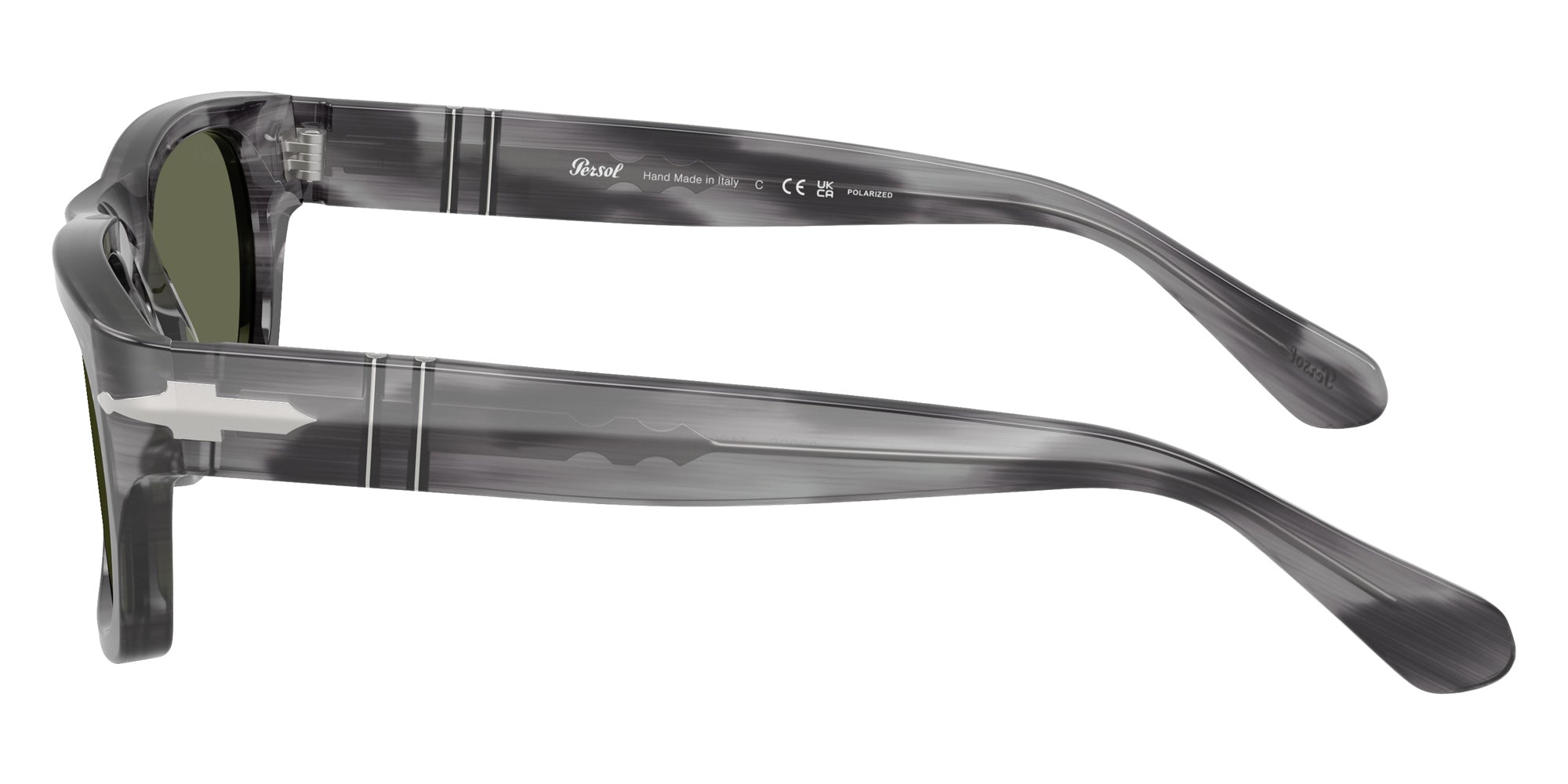 Persol® PO3398S Sunglasses PO3398S 119258 58 - Striped Grey Green Polar