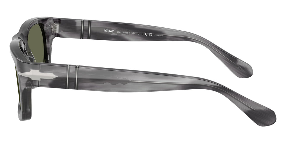 Persol® PO3398S Sunglasses PO3398S 119258 58 - Striped Grey Green Polar