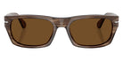 Persol® PO3398S Sunglasses PO3398S 120857 55 - Striped Brown Brown Polar