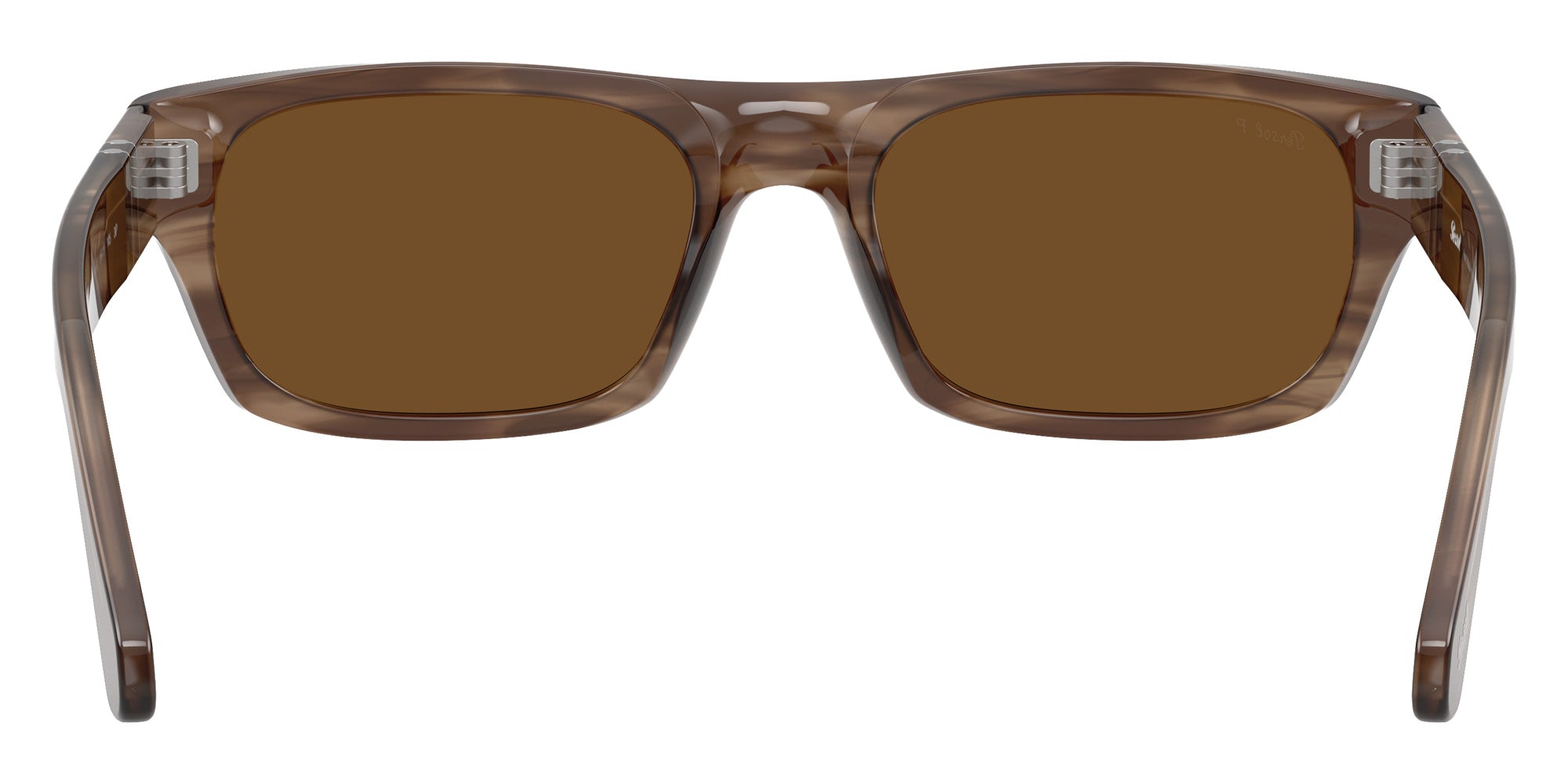 Persol® PO3398S Sunglasses PO3398S 120857 55 - Striped Brown Brown Polar