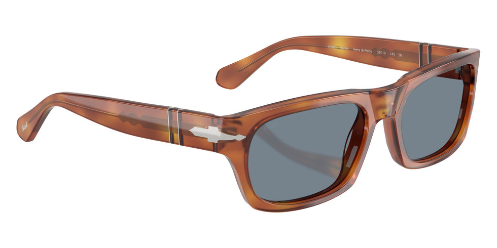 Persol® PO3398S Sunglasses PO3398S 96/56 58 - Terra Di Siena Light Blue