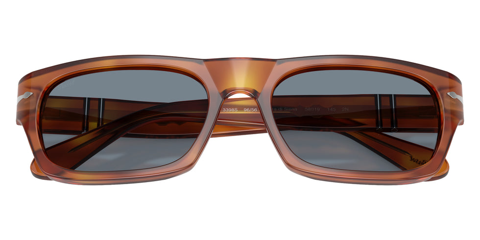 Persol® PO3398S Sunglasses PO3398S 96/56 58 - Terra Di Siena Light Blue