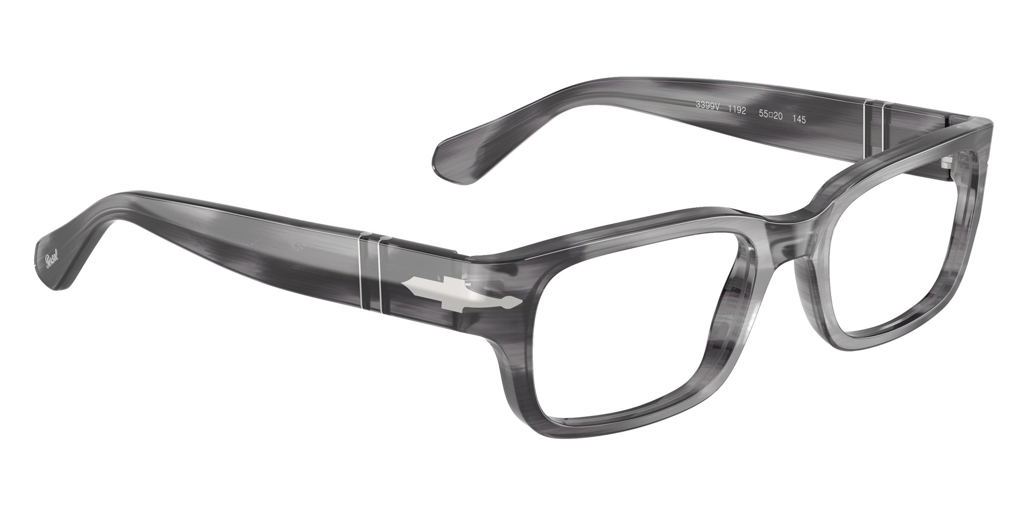 Persol® PO3399V Eyeglasses PO3399V 1192 55 - Striped Grey