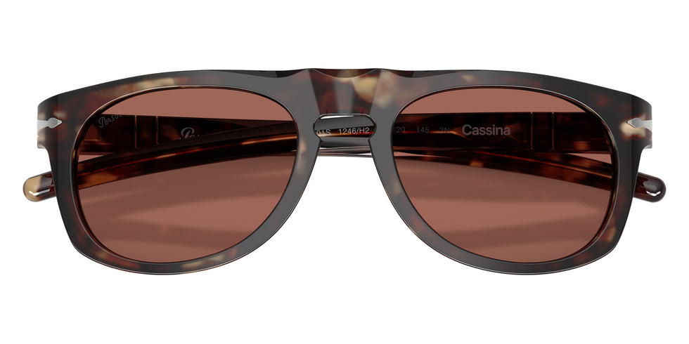Persol® PO3401S - Persol & Cassina Collection Sunglasses PO3401S 1246H2 53 - Light Havana Terracotta Brown