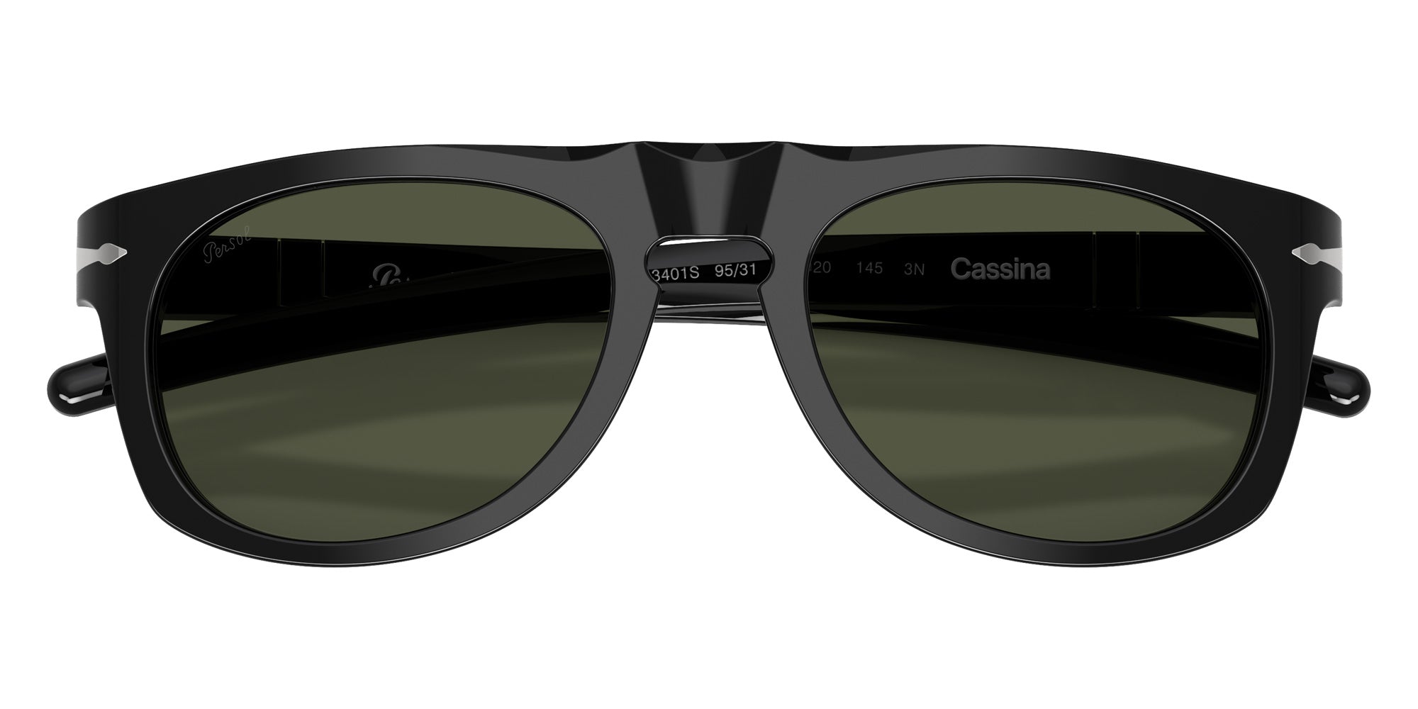 Persol® PO3401S - Persol & Cassina Collection Sunglasses PO3401S 95/31 53 - Black Green