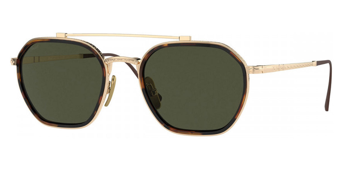 Persol® PO5010ST PS PO5010ST 801331 49 - 801331 Gold / Green Sunglasses