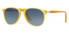 Persol® PO9649S PS PO9649S 204/S3 55 - 204/S3 Honey / Light blue Sunglasses