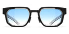 Blackfin® PROMETHEUS BLF Prometheus 1818 51 - Obsidian Black Gold Titanium Frame/Shiny Silver Details/Sapphire Haze Radiant Lenses Sunglasses