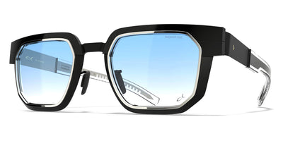 Blackfin® PROMETHEUS BLF Prometheus 1818 51 - Obsidian Black Gold Titanium Frame/Shiny Silver Details/Sapphire Haze Radiant Lenses Sunglasses