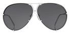 Porsche Design® Iconic Aviator #1 Sunglasses - White