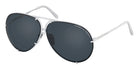 Porsche Design® Iconic Aviator #1 Sunglasses - White
