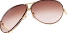 Porsche Design® Iconic Aviator #1 Ladies Capsule Sunglasses - Gold
