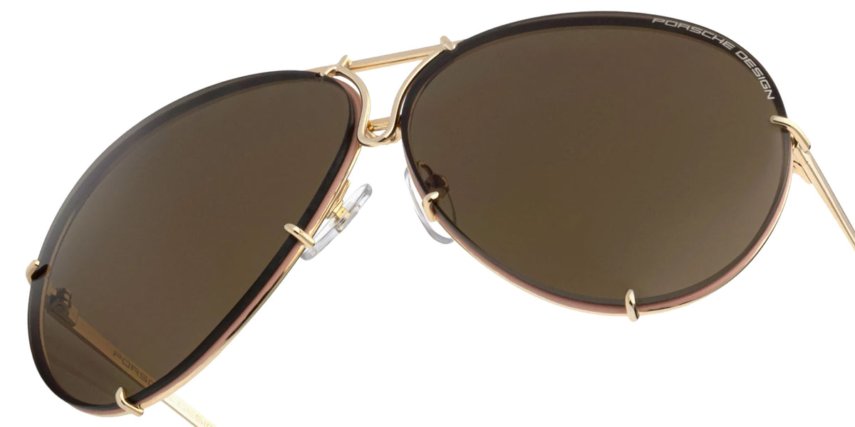 Porsche Design® Iconic Aviator #1 Ladies Capsule Sunglasses - Gold