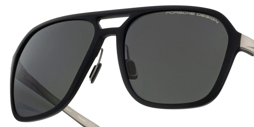 Porsche Design® Flowing Titanium #3 Sunglasses - Dark Grey