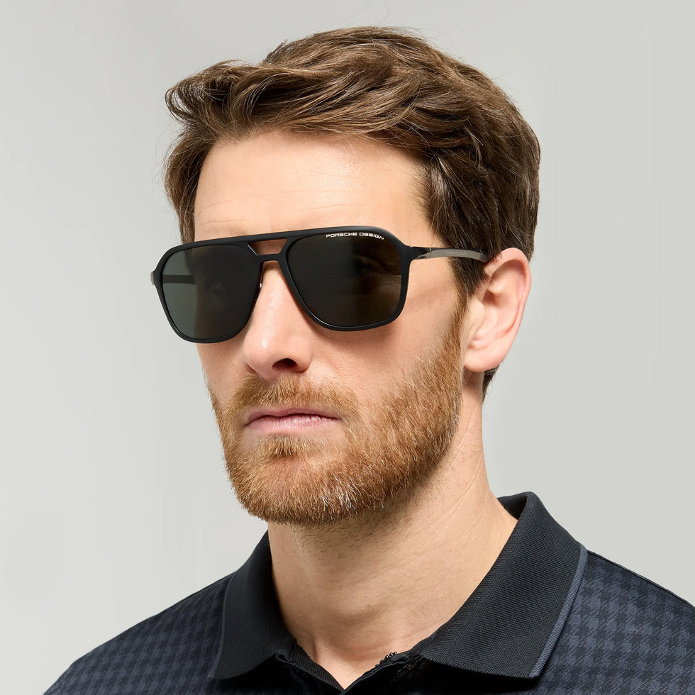 Porsche Design® Flowing Titanium #3 Sunglasses - Dark Grey