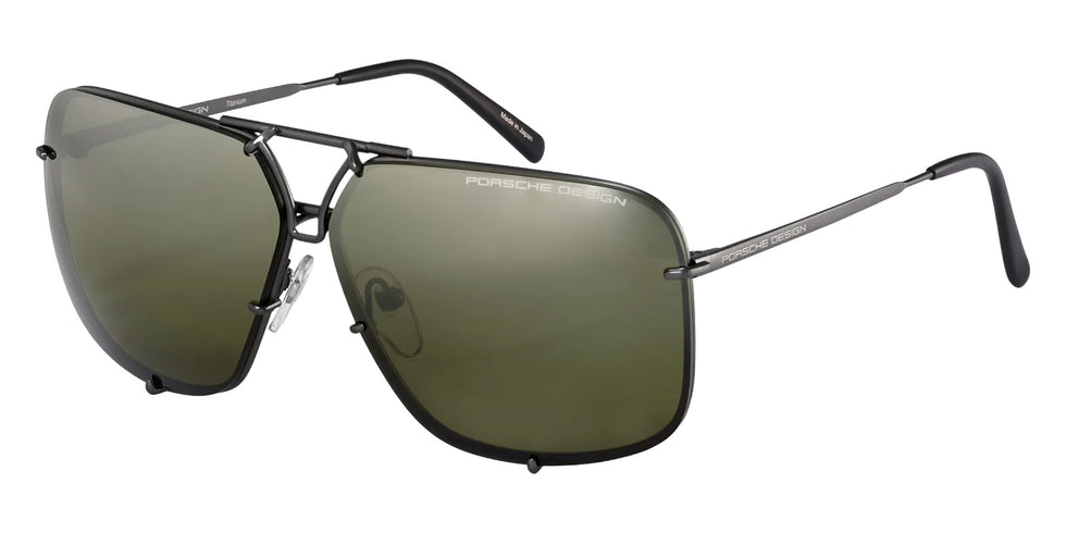Porsche Design® Squared Aviator #1 Sunglasses - Dark Grey