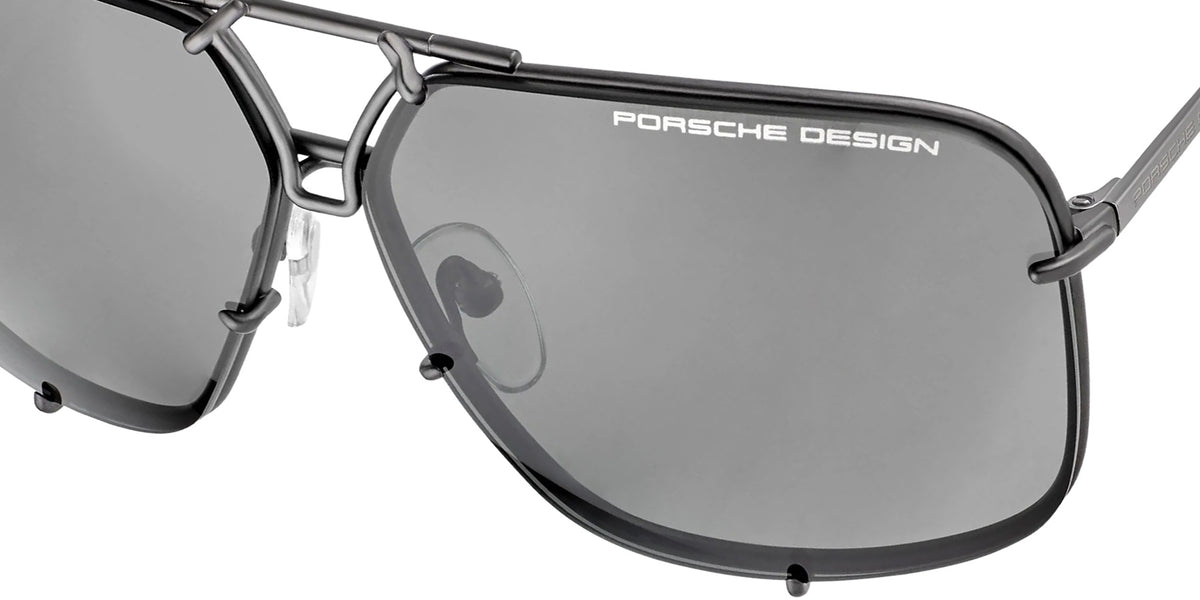 Porsche Design® Squared Aviator #1 - Turbonite - Limited Edition Sunglasses - Grey