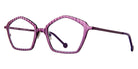 L.A.Eyeworks® QUONSET HUT LA QUONSET HUT 463 51 - Deep Eggplant Satin Eyeglasses
